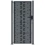 vidaXL Градинска порта, антрацит, 100x200 см, стомана, квадратен дизайн, снимка 3