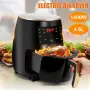 Цифров LED въздушен фритюрник Cheffinger CF AFRY4.5, 1400W,  4.5 литра, снимка 5