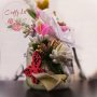 Декорирани бурканчета с букетчета с цветя, снимка 1 - Декорация за дома - 41871116