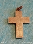 Сребърен кръст с текстурирана повърхност майсторска изработка 49377, снимка 8