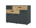 Модулна система " ВИВА" за дневна антрацит/дъб вотан, снимка 9