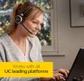 Безжична слушалка Jabra Evolve 65 UC, Bluetooth моно слушалка с микрофон, включва Link 370 USB , снимка 2