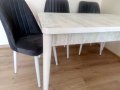 Комплект трапезна разтегателна маса + 4 стола, снимка 3
