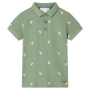 Детска поло тениска, каки, 104（SKU:11960, снимка 1 - Детски Блузи и туники - 44776626