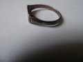 сребърен пръстен Е, снимка 4