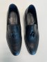  Мъжки кожени официални обувки - Черни -45, снимка 2
