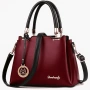 💕Дамска чанта,бордо., снимка 1