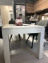 Трапезна разтегателна маса -бял гланц, снимка 2