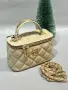 Chanel Луксозна Дамска Чанта Тип Куфар С Капитонирано Покритие И Вградено Огледало Код SK2238, снимка 9