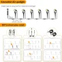 Градински светлини ECOWHO 21 метра, 6 броя * 3W, 12V LED външни прожектори, IP65, снимка 5