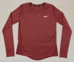 Nike DRI-FIT Miler Top оригинална блуза S Найк спорт фланелка фитнес