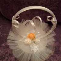 Сватбена кошничка за пръстени - нова, снимка 1 - Подаръци за сватба - 44326208