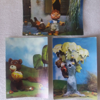 Редки картички Мечо Пух от 1986г, снимка 1 - Колекции - 36185995