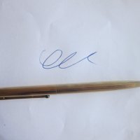 Уникален позлатен химикал химикалка Монтбланк, снимка 7 - Колекции - 33803019