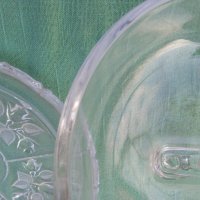 Немски стъклен поднос с капак, снимка 5 - Аксесоари за кухня - 35928956