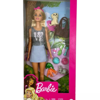 Оригинална кукла Barbie - Барби с домашни любимци и аксесоари, снимка 2 - Кукли - 44687505