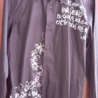 Мъжка риза с дълъг ръкав-М, снимка 1 - Ризи - 39471006