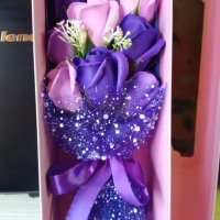 Подаръчен комплект букет рози, снимка 7 - Подаръци за жени - 41350465