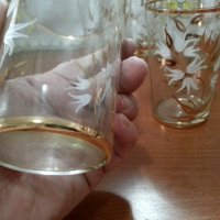 Ретро стъклени чаши , снимка 3 - Антикварни и старинни предмети - 41569353