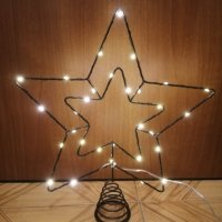 Голяма Коледна LED звезда за връх на елха., снимка 1 - Декорация за дома - 42693403