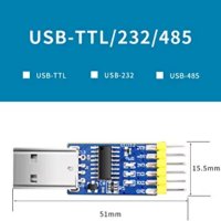 WitMotion USB UART конвертор 3 в 1 Мултифункционален (USB към TTL/USB към RS232/USB към RS485, снимка 2 - Друга електроника - 40812240