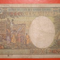 Банкнота 10000 франка Габон, снимка 2 - Нумизматика и бонистика - 42600541