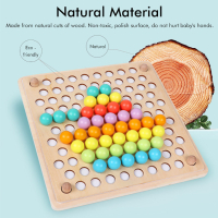 3583 Монтесори играчка детска мозайка от дървени мъниста, снимка 2 - Игри и пъзели - 44615013