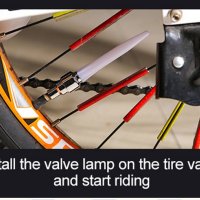 Светещи LED капачки за винтили на автомобил или велосипед, снимка 7 - Аксесоари за велосипеди - 41388712