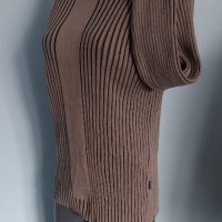 Марков спортен пуловер с поло яка / голям размер , снимка 2 - Пуловери - 44256000
