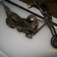 Метален ретро мотор, снимка 3 - Антикварни и старинни предмети - 36321243