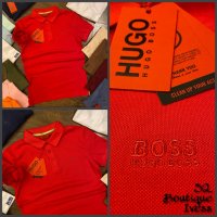 Hugo Boss мъжка тениска с яка 13 цвята , снимка 13 - Тениски - 35740872