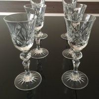 6 бр. кристални чаши за ракия / аператив + купичка за ядки - нови!, снимка 8 - Чаши - 44458419