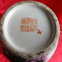 Стара Китайска Ваза ,Династия Куанлонг Family Rose, снимка 5 - Антикварни и старинни предмети - 38874226