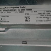 Пералня Siemens WM16W68DN,8 кг 1600 об/мин, снимка 4 - Перални - 44245415