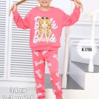 🌈 Детски дрехи за момиче Барби, снимка 7 - Детски комплекти - 41970312