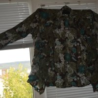 Макси риза в актуални за есента земни цветове, снимка 1 - Ризи - 42274813