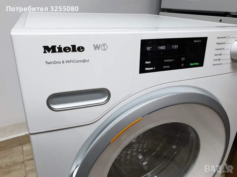 Miele Wi-Fi TwinDos Пералня Миеле 12м Гаранция, снимка 1