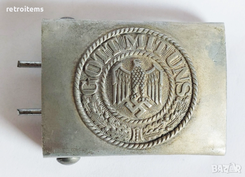 WW2 3 Райх Немска катарама за колан Wehrmacht Combat, снимка 1