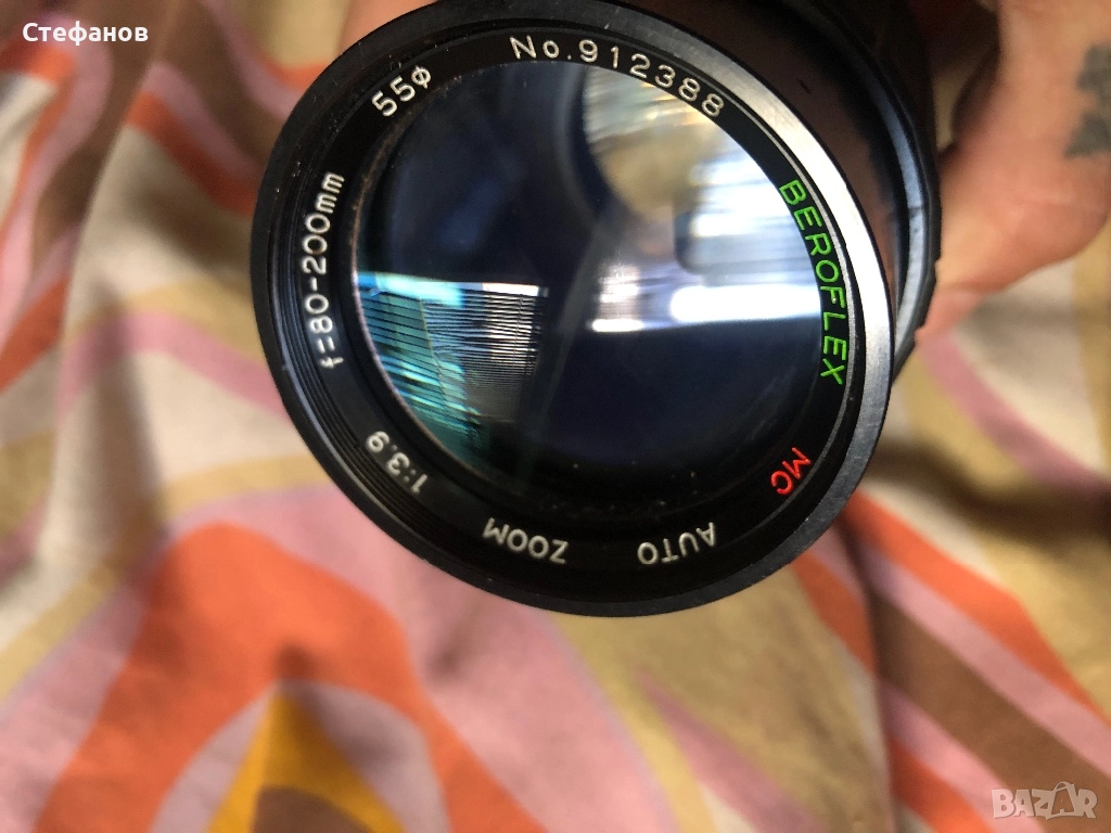 Ретро японски телеобектив Beroflex Beroflex Auto Zoom 80-200mm f/3.9 MC , снимка 1