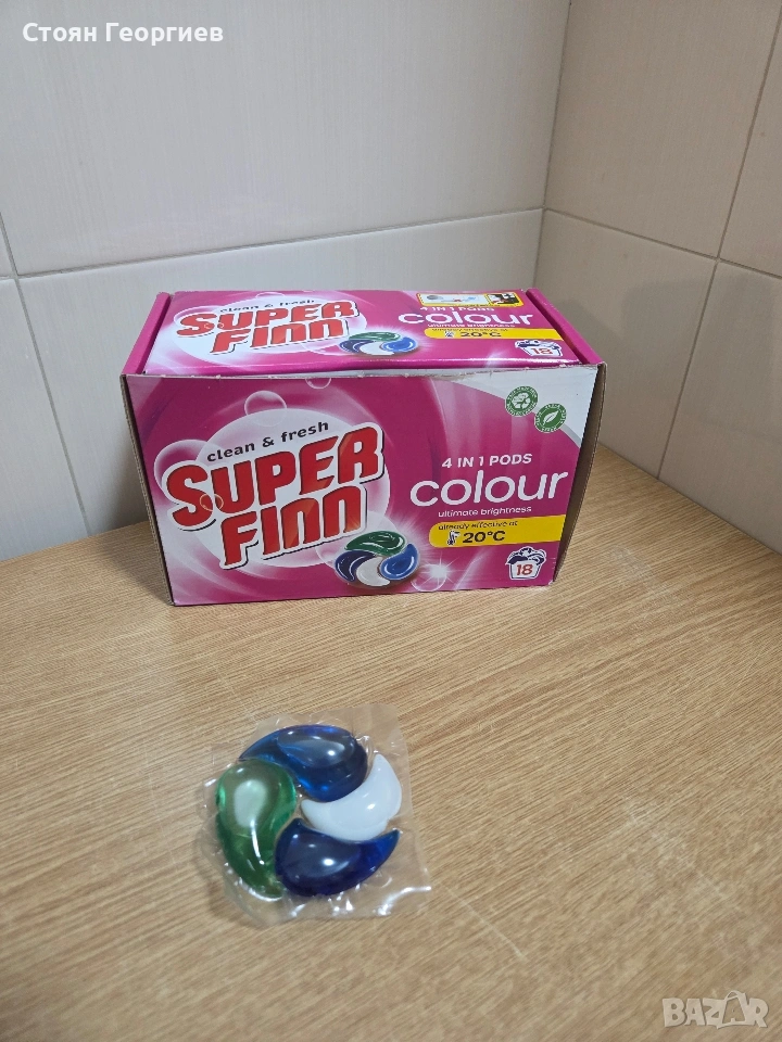 Капсули за пране Superfinn 4-в-1 за цветни дрехи. , снимка 1