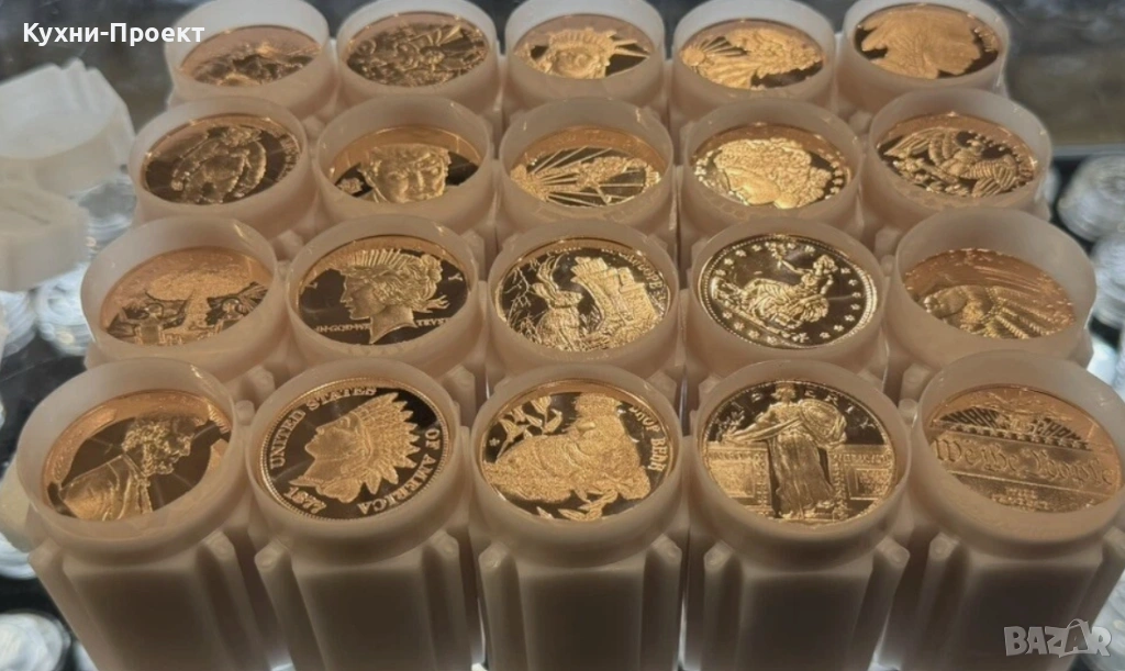 инвестиционна мед на монети по 1 унция 1 oz , снимка 1