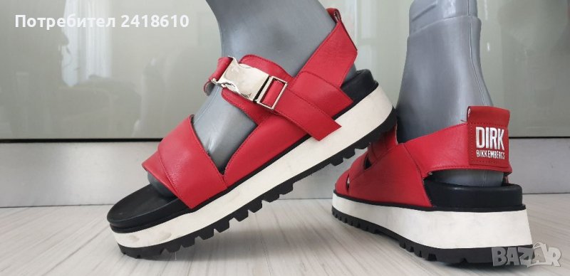 Dirk Bikkembergs Leather Mens Size 44/27.5 - 28см ОРИГИНАЛ! Мъжки Сандали!, снимка 1