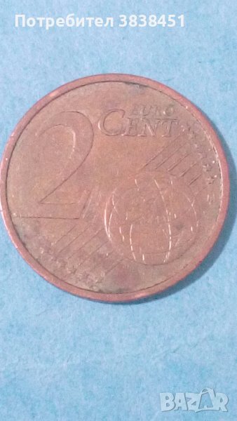 2 евро цент 2007 г.Германии, снимка 1