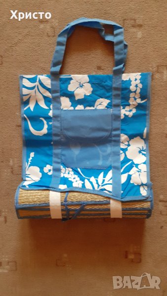 постелка за плаж и чанта комплект, чисто нови, снимка 1