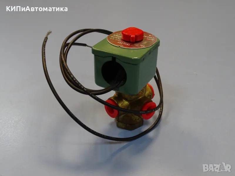 3-пътен ел. магнитен клапан ASCO 8320A33 solenoid valve 16Bar 110VAC, снимка 1