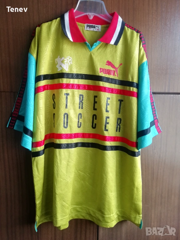 Puma 90s Street Soccer Jersey Football Shirt Vintage оригинална тениска фланелка футболна , снимка 1