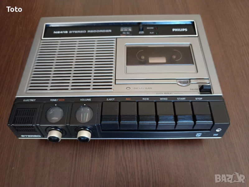 Касетофон Philips N 2415 стерео., снимка 1