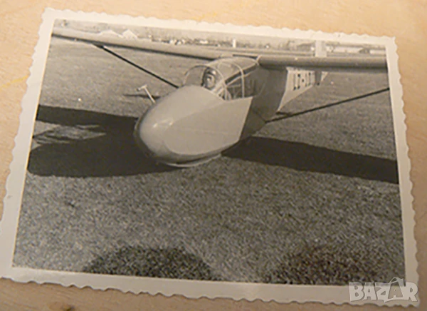Стара снимка с български самолет планер ., снимка 1