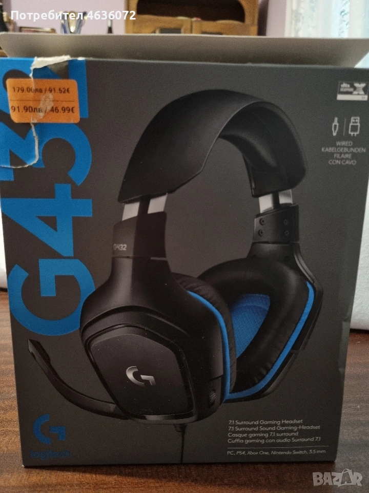 Logitech G432 , снимка 1