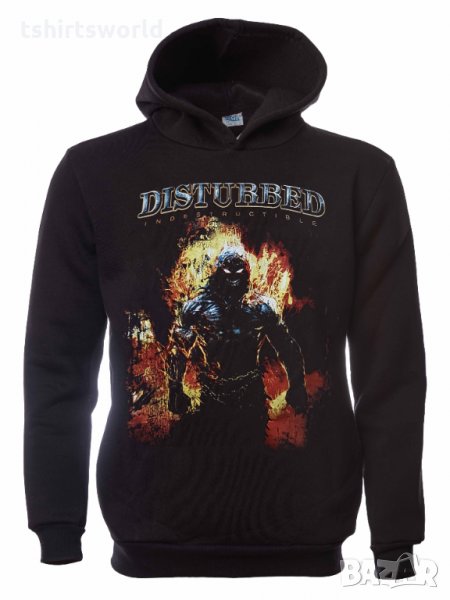 Нов детски суичър с дигитален печат на музикалната група Disturbed (Дистърбт), снимка 1